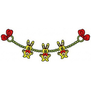 Christmas garland embroidery design - Embroidery Design