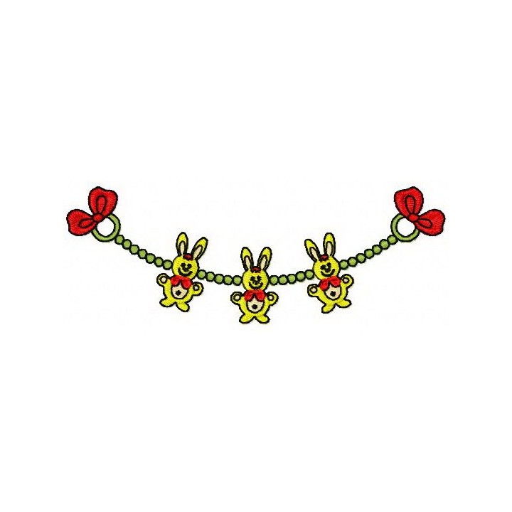 Christmas garland embroidery design - Embroidery Design
