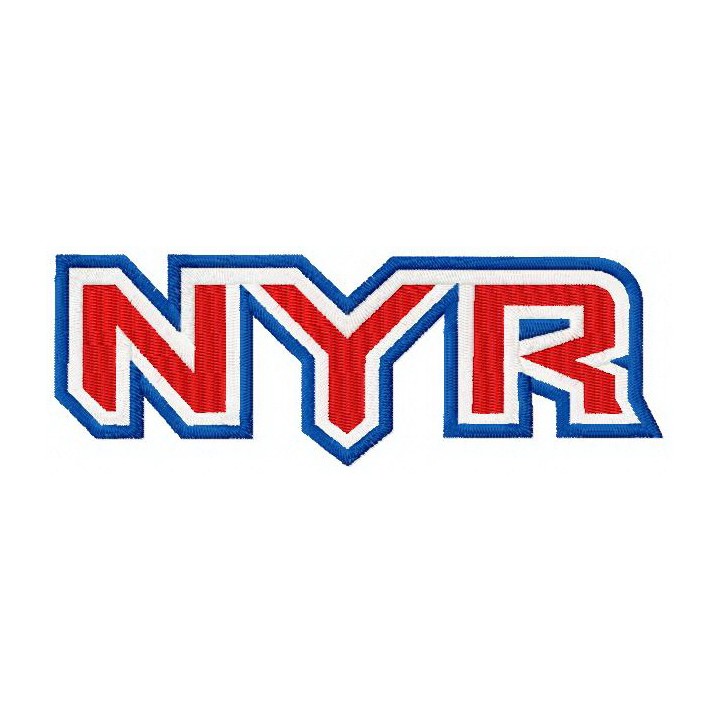 New York Rangers wordmark logo embroidery design - Embroidery Design