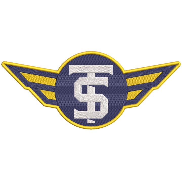 Springfield Thunderbirds Alternate logo embroidery design - Embroidery Design