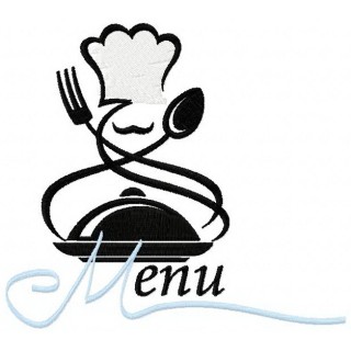 Menu embroidery design - Embroidery Design