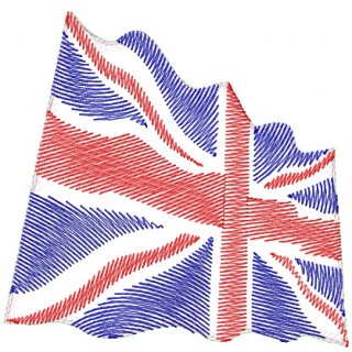 Union Jack embroidery design - Embroidery Design