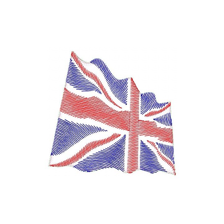 Union Jack embroidery design - Embroidery Design