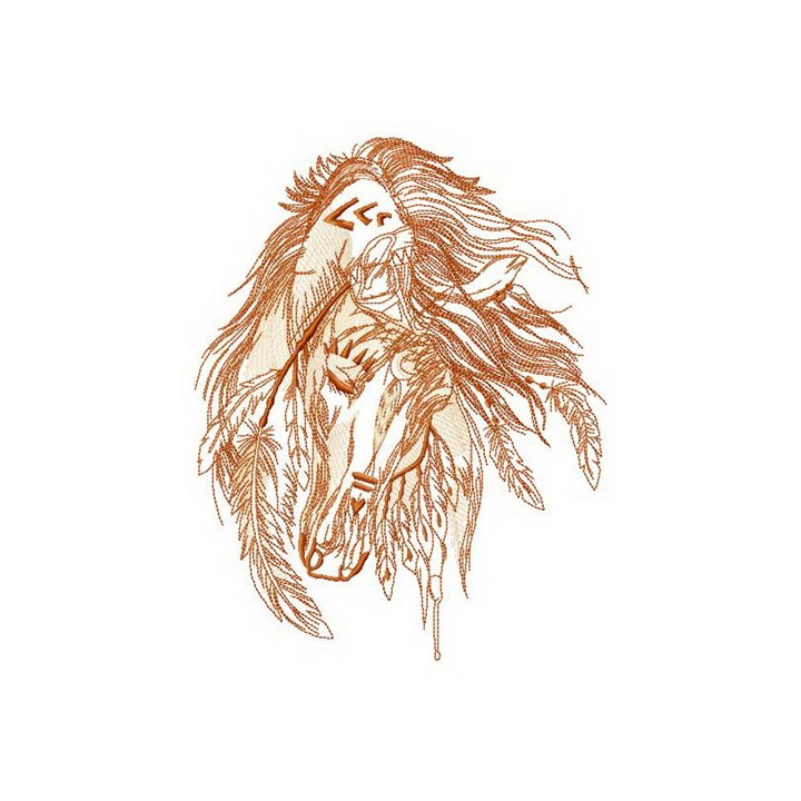 Noble horse embroidery design - Embroidery Design