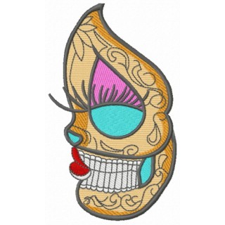 Dead beauty 7 embroidery design - Embroidery Design