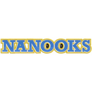Alaska Nanook 2000 Wordmark Logo embroidery design - Embroidery Design