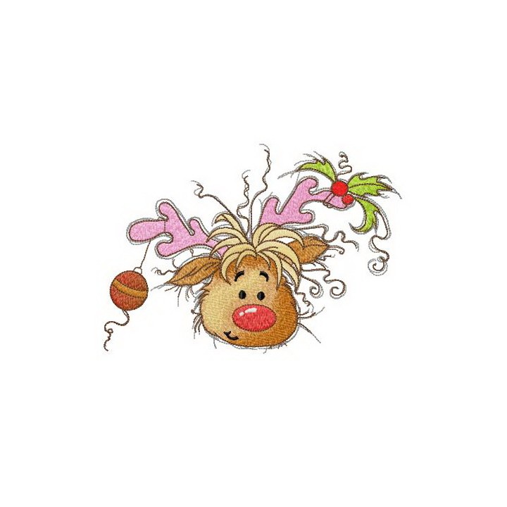 Let's decorate horns for Christmas embroidery design - Embroidery Design