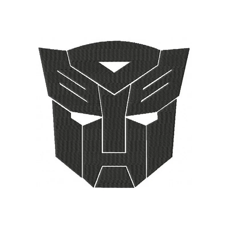 Transformers logo embroidery design featuring the iconic emblem, ideal for stitching on t-shirts or hoodies.