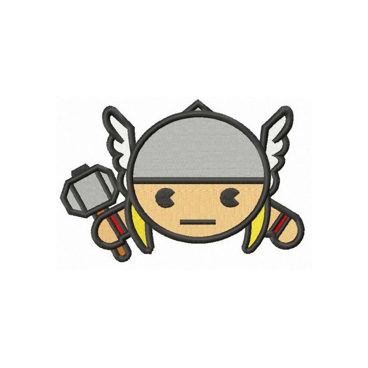 Thor's face embroidery design - Embroidery Design