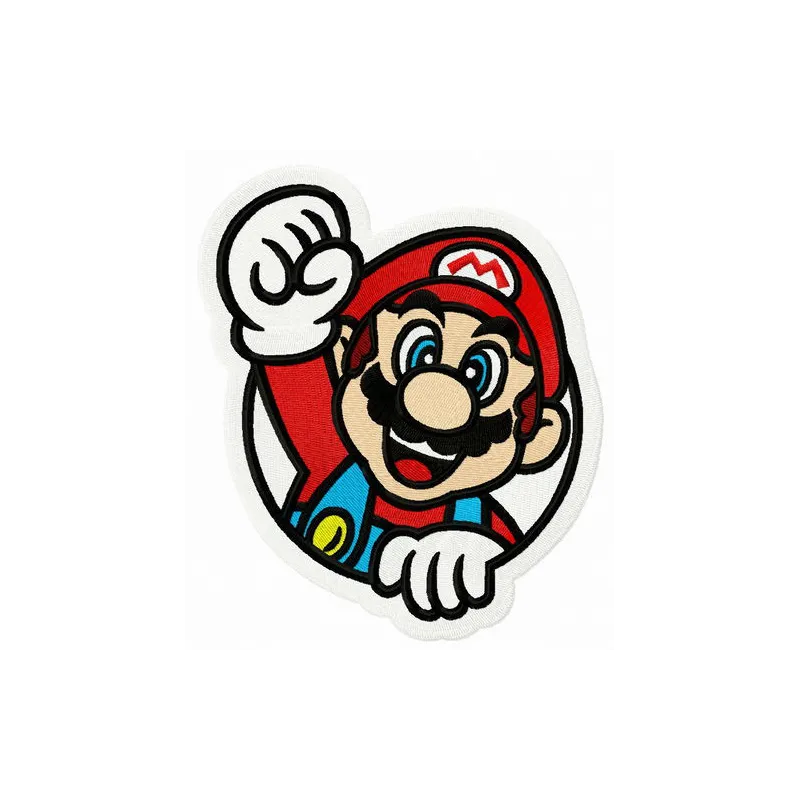 We Did It Mario embroidery design featuring colorful characters and motifs, perfect for stitching on t-shirts and hoodies.