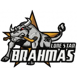 Lone Star Brahmas logo embroidery design - Embroidery Design
