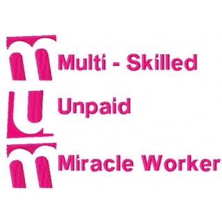 MUM embroidery design - Embroidery Design