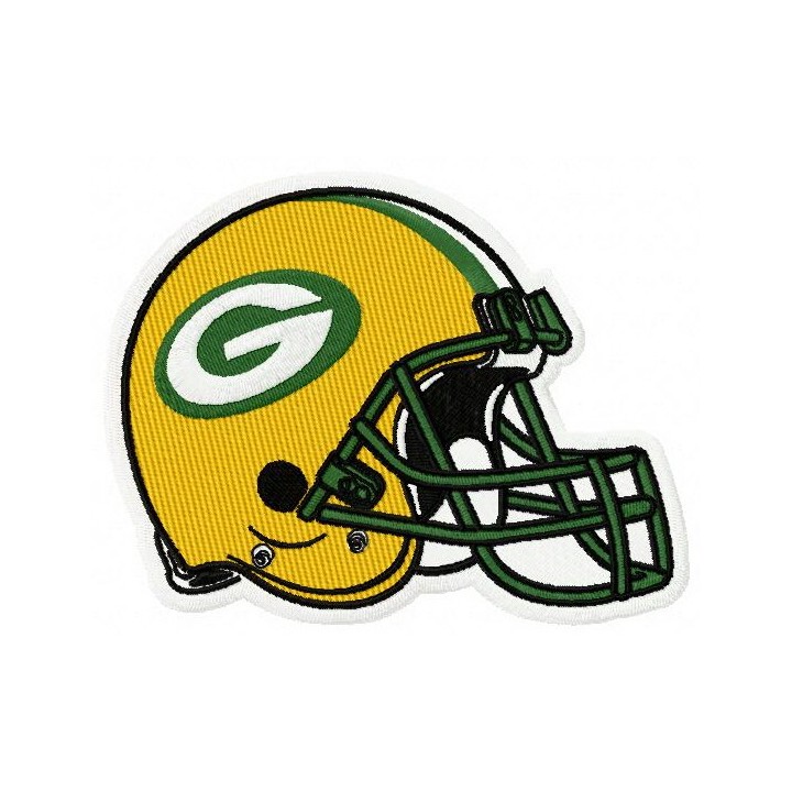 Green Bay Packers helmet embroidery design - Embroidery Design