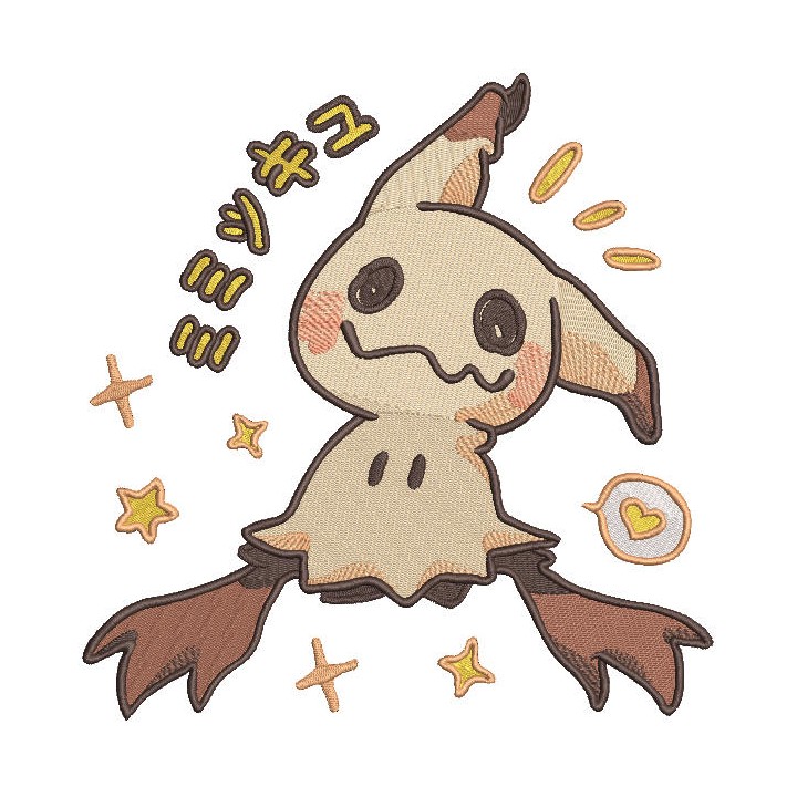 Spooky Cute Anime embroidery design - Embroidery Design