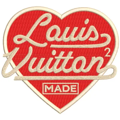 Embroidery design preview of LOUIS VUITTON 2 pattern showcasing intricate stitching and fashion details.