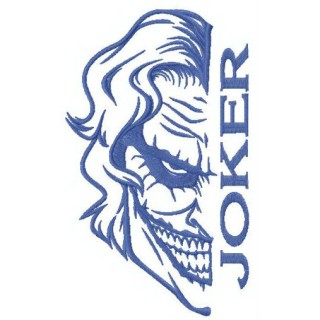 Mad Joker embroidery design - Embroidery Design