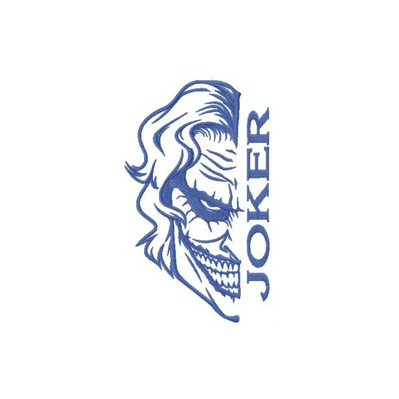 Mad Joker embroidery design preview showcasing a whimsical joker motif for creative stitching projects.