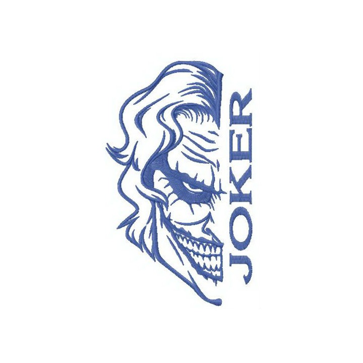 Mad Joker embroidery design - Embroidery Design