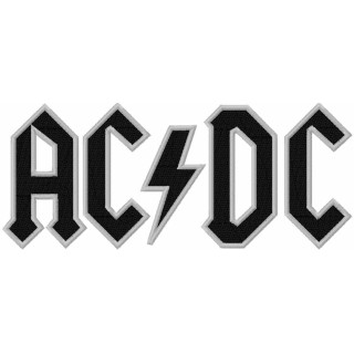 AC DC logo 2 embroidery design - Embroidery Design