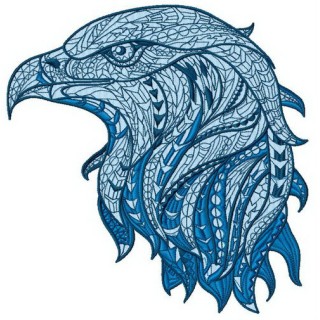 Mosaic eagle 2 embroidery design - Embroidery Design