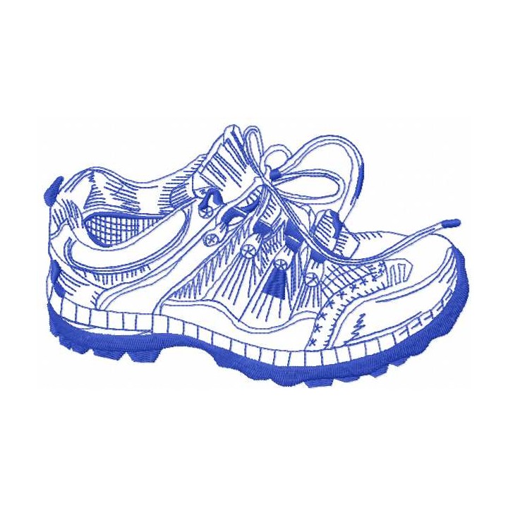 Sport shoes embroidery design - Embroidery Design