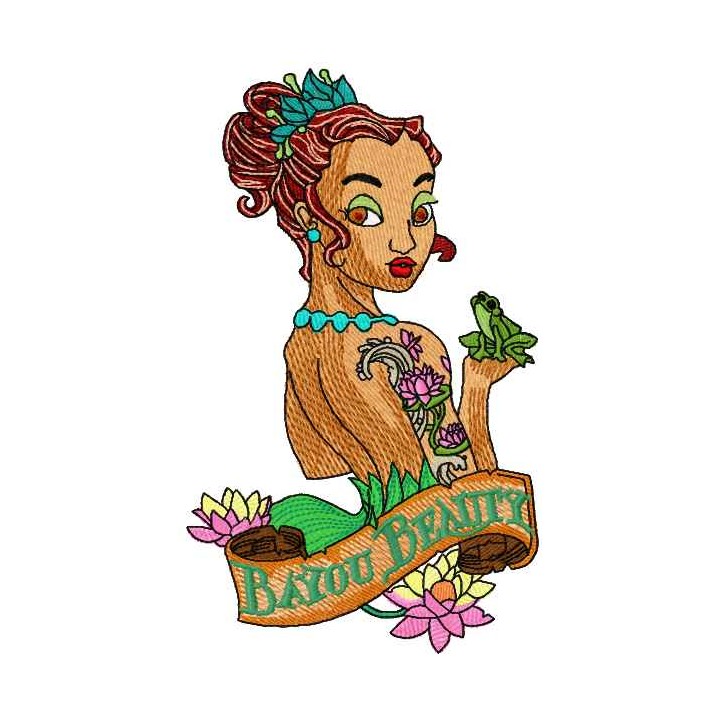 Bayou Beauty 2 embroidery design - Embroidery Design