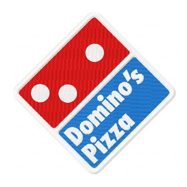 Domino's pizza logo embroidery design - Embroidery Design