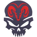 Embroidery design preview of the Dodge Logo Calavera featuring intricate details and vibrant colors.
