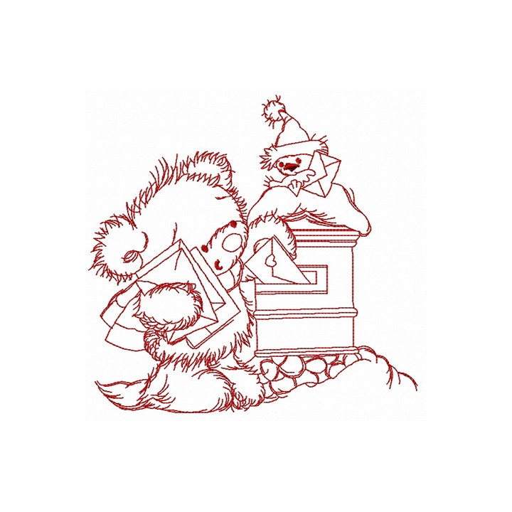 Letter for Santa 3 embroidery design - Embroidery Design