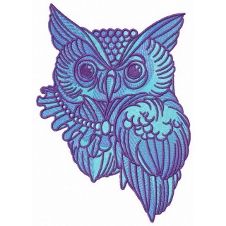 Wizard's owl embroidery design - Embroidery Design