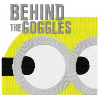 Minion: behind the goggles embroidery design - Embroidery Design