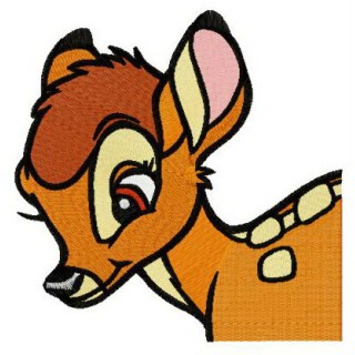 Mule deer Bambi embroidery design - Embroidery Design