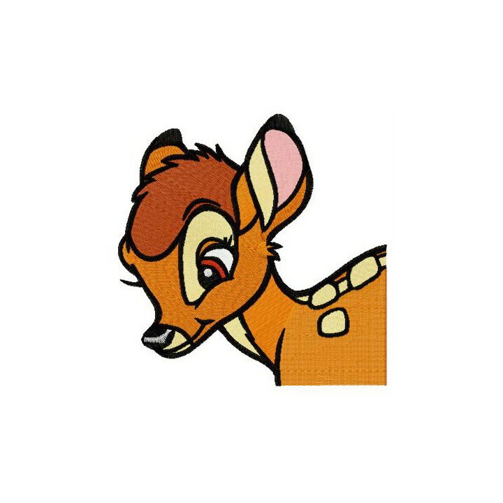 Mule deer Bambi embroidery design - Embroidery Design