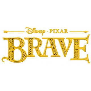 Brave logo embroidery design - Embroidery Design