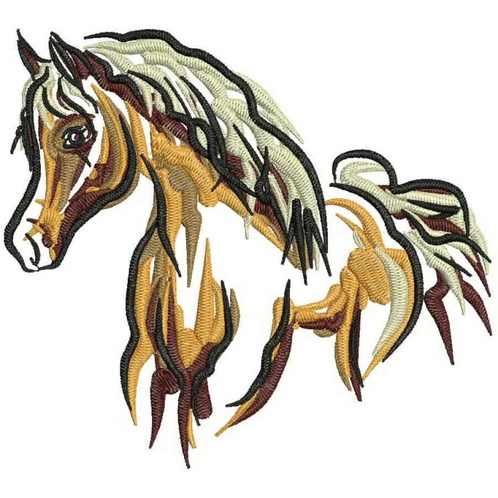 Horse mascot 2 embroidery design - Embroidery Design