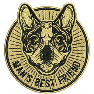 Man's best friend embroidery design - Embroidery Design
