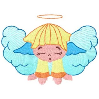 Sleeping angel 6 embroidery design - Embroidery Design