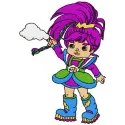 Preview of the Stormy embroidery design from the Rainbow Brite collection, showcasing vibrant stitched motifs.
