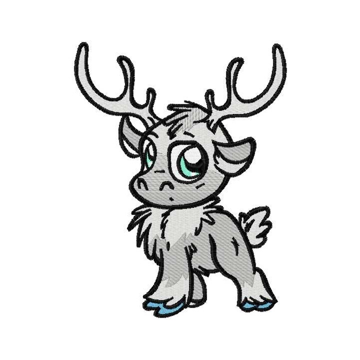 Sven chibi 2 embroidery design - Embroidery Design