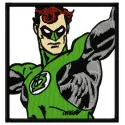 Green Lantern 1 embroidery design showcasing a vibrant stitched motif featuring the iconic superhero emblem.