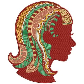 Zodiac sign Virgo embroidery design - Embroidery Design