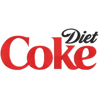 Diet Cola logo embroidery design - Embroidery Design