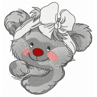 Bear the ballerina 4 embroidery design - Embroidery Design