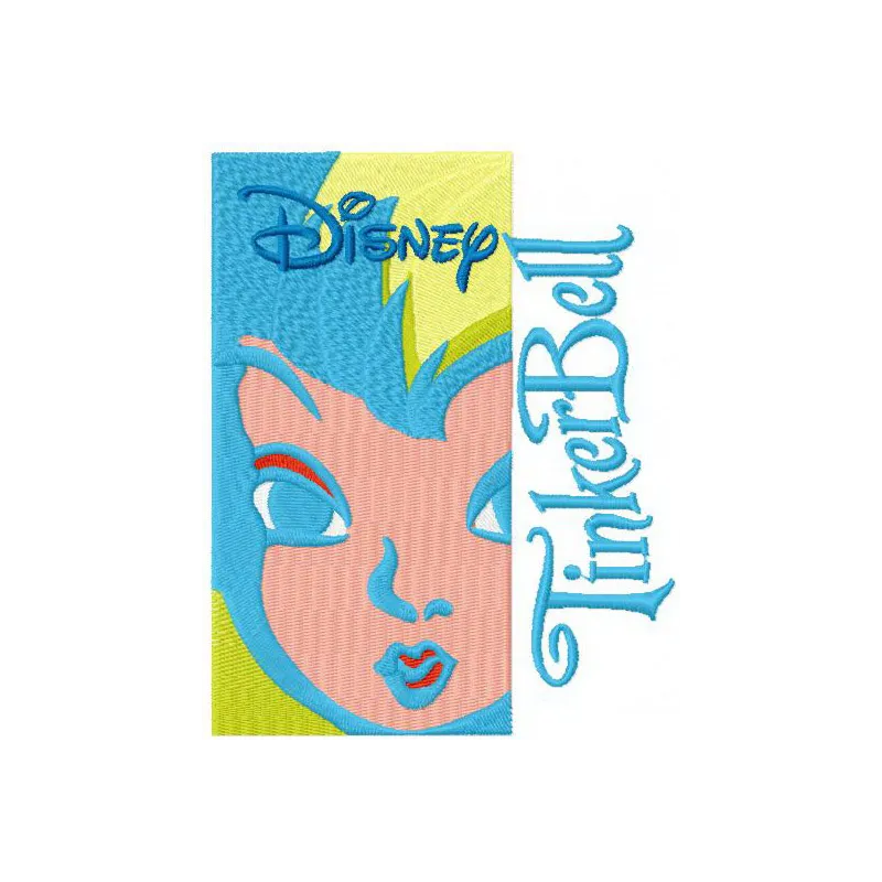 Tinkerbell 8 embroidery design preview showcasing a whimsical fairy motif, ideal for stitching on apparel and accessories.