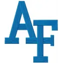 Air Force Falcons primary logo embroidery design preview for stitching on apparel and accessories.