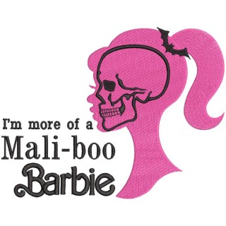 Mali-boo Barbie embroidery design - Embroidery Design