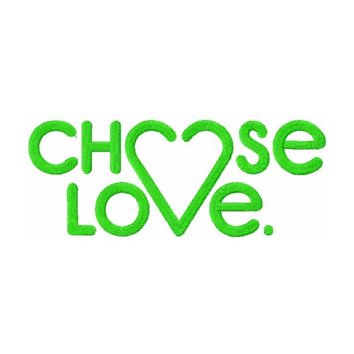 Chose love symbol embroidery design - Embroidery Design