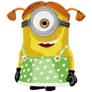 Minion Stuart embroidery design - Embroidery Design