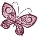 Preview of Butterfly 17 embroidery design featuring a detailed insect motif, perfect for various stitching projects.