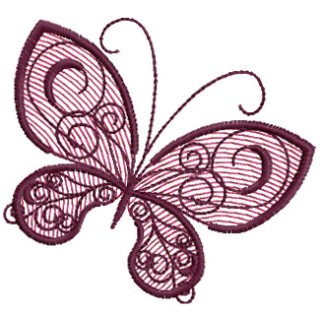 Butterfly 17 embroidery design - Embroidery Design